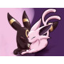 Diamond painting Yin Yang Umbreon ed Espeon rosa strass brillanti
