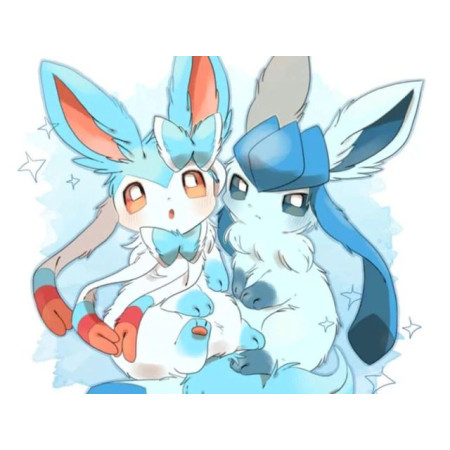  Pokémon Ghiaccio e Sogno Duo Pokémon Diamond Painting