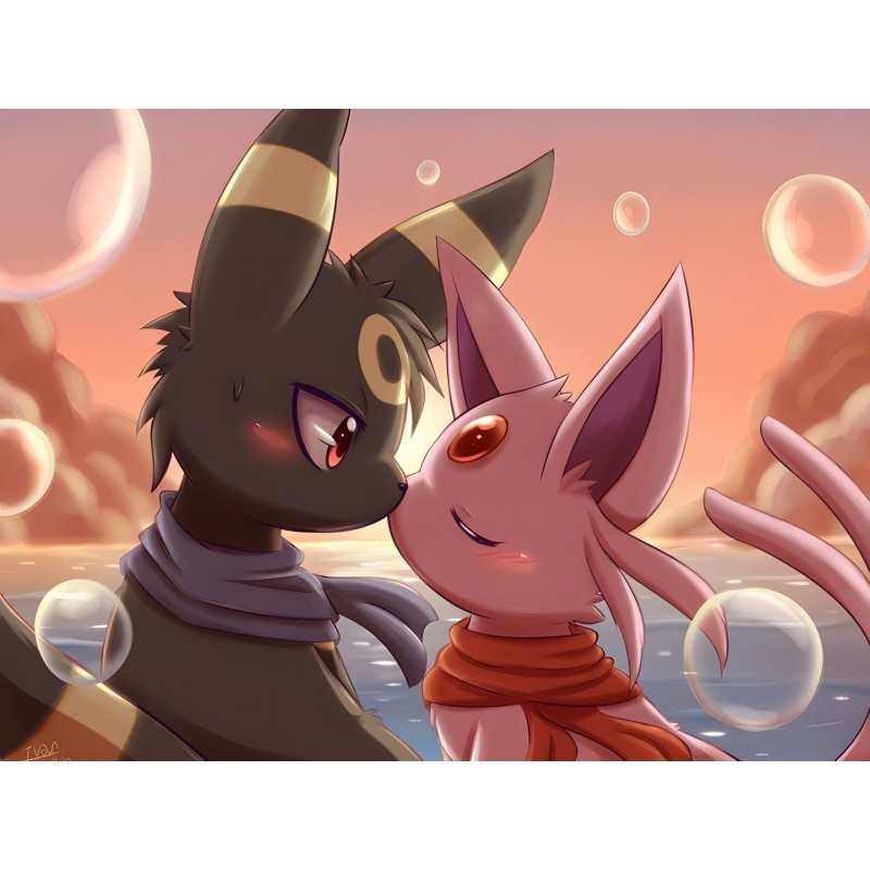 Pokémon Diamond Painting Twilight Romance | Kit - Diamond Art