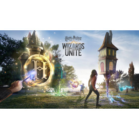 i maghi si uniscono in azione Pittura a diamante di Harry Potter