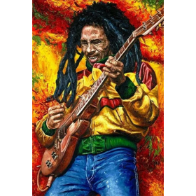  la Flamme du Reggae Diamond Painting Bob Marley