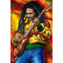  Bob Marley, de vlam van de reggae Diamond Painting Bob Marley
