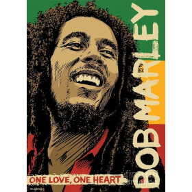 Diamond-schilderij Bob Marley "One Love Diamond Painting Bob Marley