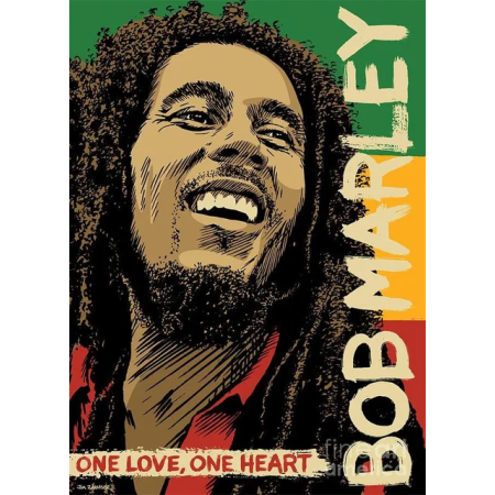 Diamond-schilderij Bob Marley "One Love Diamond Painting Bob Marley