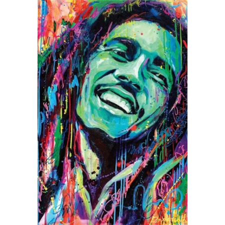 Diamond-schilderen Bob Marley, Positieve trilling Diamond Painting Bob Marley