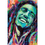 Diamond-schilderen Bob Marley, Positieve trilling Diamond Painting Bob Marley
