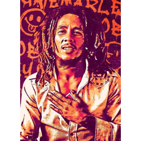  l'Âme du Reggae Diamond Painting Bob Marley