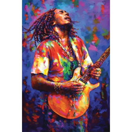  Bob Marley, leggenda del reggae Pittura a diamante Bob Marley