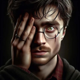 Die Sicht des Überlebenden Diamond Painting Harry Potter