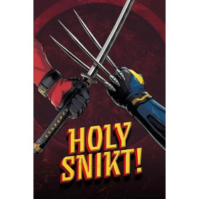 Pittura a diamante Deadpool contro Wolverine Marvel Epic Fight 5D  Pittura a diamante Marvel