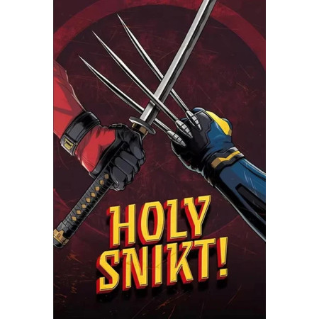 Pittura a diamante Deadpool contro Wolverine Marvel Epic Fight 5D  Pittura a diamante Marvel