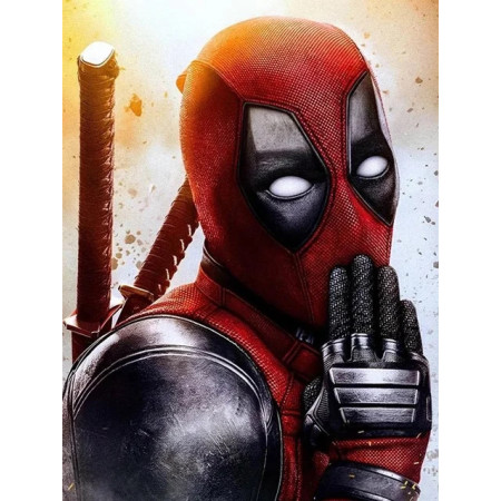 -Porträt Mysteriöser Deadpool Marvel 5D Diamond Painting Marvel