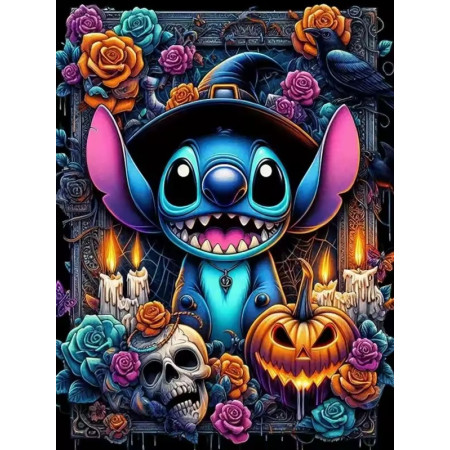 Pittura a diamante Punto mago di Halloween Diamond Painting di Halloween