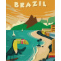  Vintage Brazil Landscape Diamond Painting Cities & Villages