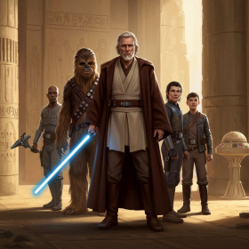  Guardiani del Tempio Jedi Pittura a diamante Star Wars