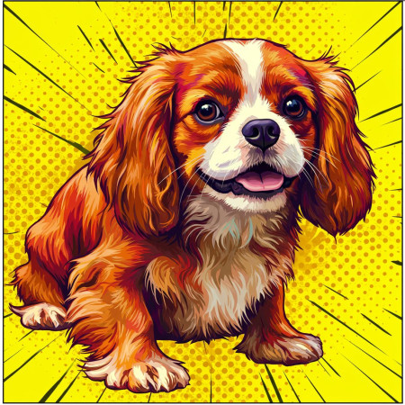 Cavaliere della pittura a diamante: la star della Pop Art Diamond Painting Cani