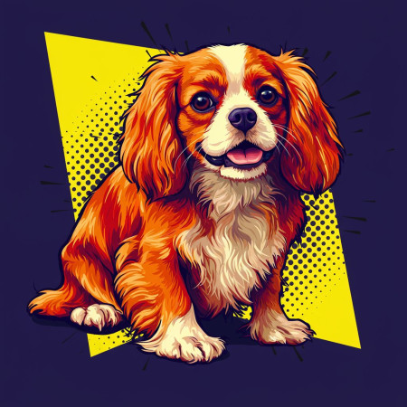  Cavalier: Het popicoon Diamond Painting Honden