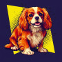  Cavalier: Het popicoon Diamond Painting Honden