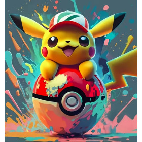 Diamantmalerei Pikachu Pop Art Diamond Painting Pokémon