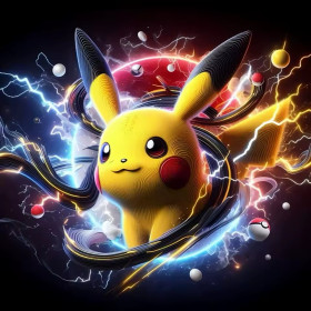  Pikachu Vortex Électrique Diamond Painting Pokémon