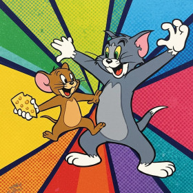 Pittura con diamanti Tom & Jerry Pop Art Diamante Pittura Tom e Jerry