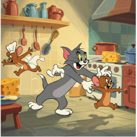  Tom & Jerry, Chaos in the Kitchen Diamond Painting Tom and Jerry