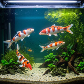  Il balletto delle carpe Koi Diamond Painting Pesci