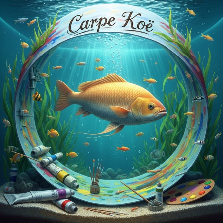 Diamantschilderen Carpe Koï l'Artiste Diamond Painting Vissen
