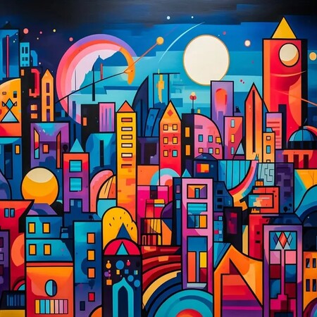 Modern Pop Art City Diamond Painting