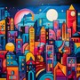 Modern Pop Art City Diamond Painting