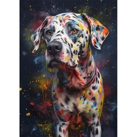 Dalmatien aux Taches Multicolores