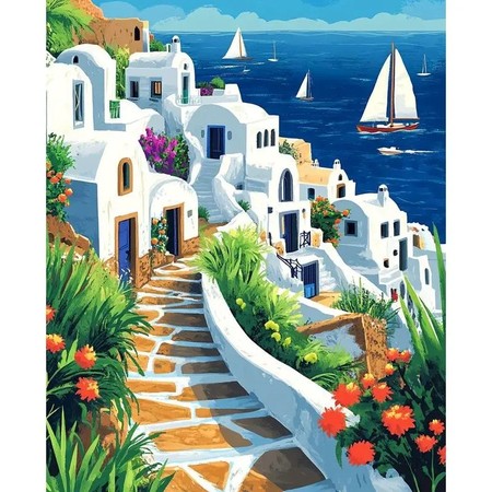 Santorin, Falaises Blanches