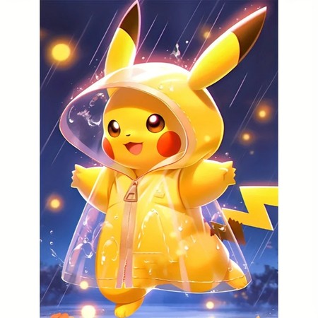 Pikachu, Course sous la Pluie