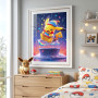 Pikachu Regenbogen-Dusche Diamantmalerei