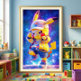 Pikachu, Galaktischer Tanz – Diamond Painting