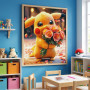 Pikachu, Mazzo di Tenerezza - Diamond Painting