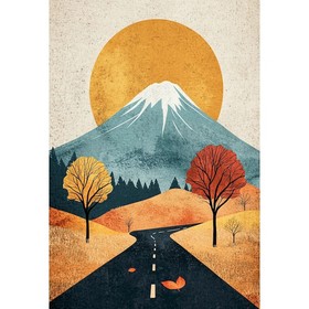 Route vers le Mont Fuji en automne