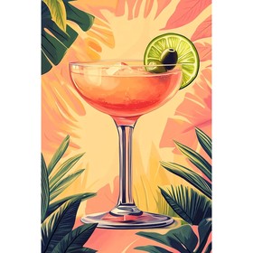 Cocktail de fruits tropicaux et citron vert