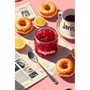 Confiture de fraises maison, donuts et café