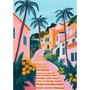 Ruelle méditerranéenne aux palmiers