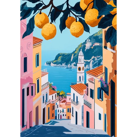 Ruelle de Positano aux citrons