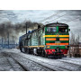 Locomotive Diesel Hivernale Diamond Painting