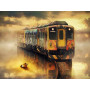 Train Multicolore au Couché de Soleil Diamond Painting
