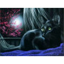 Chat Noir aux Yeux de Jade Diamond Painting