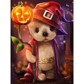 Ourson Magicien d'Halloween Diamond Painting
