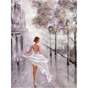 Promenade Brumeuse dans la Ville Diamond Painting