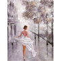 Promenade Brumeuse dans la Ville Diamond Painting
