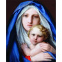 Madone à l'Enfant au Regard Mélancolique Diamond Painting