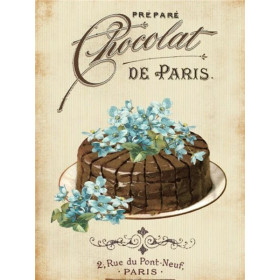 Gâteau Chocolat Vintage Paris Diamond Painting