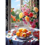 Bouquet de Fleurs et Fruits Frais en Broderie Diamant Diamond Painting